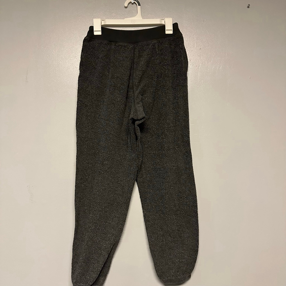 Aerie Charcoal Fleece Track Pants & Joggers women’s small loungewear workout - Picture 3 of 7